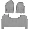 Коврики WeatherTech Grey для Dodge Ram (mkV)(crew cab)(1 row bucket seats)(with storage under 2 row) 2019→, цена: 13 056 грн.