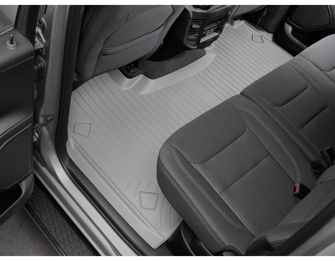 Коврики WeatherTech Black для Dodge Ram (mkV)(crew cab)(1 row bench seats)(no storage under 2 row) 2019→, цена: 15 686 грн.