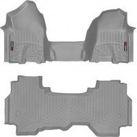 Коврики WeatherTech Grey для Dodge Ram (mkV)(quad cab)(1 row bucket seats) 2019→