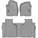 Коврики WeatherTech Grey для Chevrolet Silverado (mkIV); GMC Sierra (mkV)(crew cab)(1 row bucket)(with storage under 2 row) 2019→, цена: 13 915 грн.