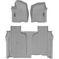 Коврики WeatherTech Grey для Chevrolet Silverado (mkIV); GMC Sierra (mkV)(crew cab)(1 row bucket)(no storage under 2 row) 2019→, цена: 13 915 грн.