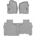 Коврики WeatherTech Grey для Chevrolet Silverado (mkIV); GMC Sierra (mkV)(double cab)(1 row bucket)(no storage under 2 row) 2019→, цена: 13 915 грн.