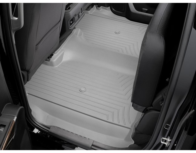 Коврики WeatherTech Grey для Chevrolet Silverado (mkIV); GMC Sierra (mkV)(crew cab)(1 row bench)(no storage under 2 row) 2019→, цена: 15 686 грн.