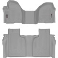 Коврики WeatherTech Grey для Chevrolet Silverado (mkIV); GMC Sierra (mkV)(crew cab)(1 row bench)(with storage under 2 row) 2019→, цена: 15 686 грн.