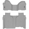 Коврики WeatherTech Grey для Chevrolet Silverado (mkIV); GMC Sierra (mkV)(crew cab)(1 row bench)(no storage under 2 row) 2019→, цена: 15 686 грн.