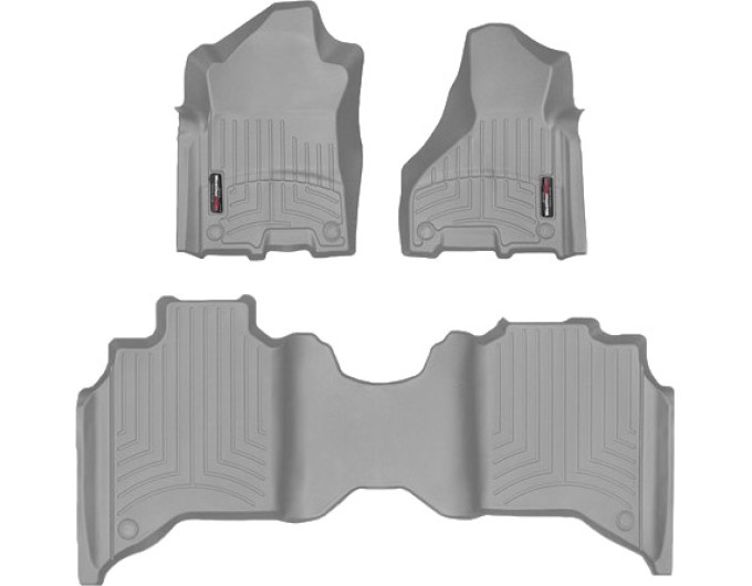 Коврики WeatherTech Grey для Dodge Ram 2500HD (mkV)(crew cab)(1 row bench seats) 2019→, цена: 13 915 грн.