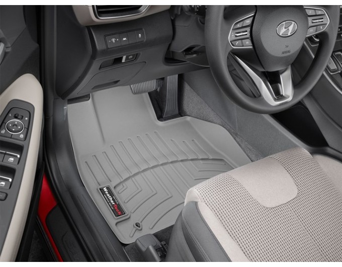 Коврики WeatherTech Grey для Hyundai Santa Fe (mkIV)(not hybrid)(1 row) 2020→, цена: 6 625 грн.