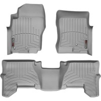 Коврики WeatherTech Grey для Nissan Pathfinder (mkIII) / Xterra (N50)(1-2 row)(3 fixing) 2008-2015 (USA)