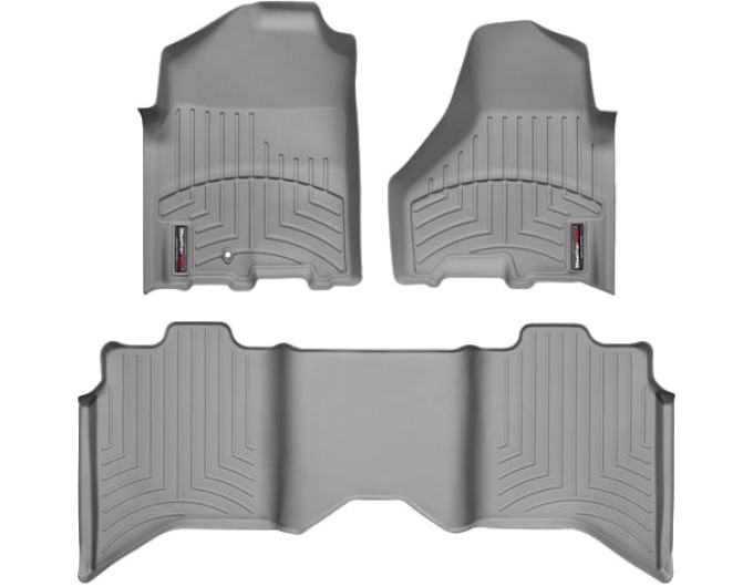 Коврики WeatherTech Grey для Dodge Ram (mkIV)(crew cab)(1 fixing hook)(with Full Lenght Console)(no PTO Kit) 2009-2012, цена: 13 915 грн.