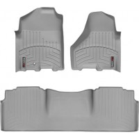 Коврики Weathertech Grey для Dodge Ram (mega cab)(mkIV)(1 fixing hook)(with Full Lenght Console)(no PTO Kit)( 2009-2012