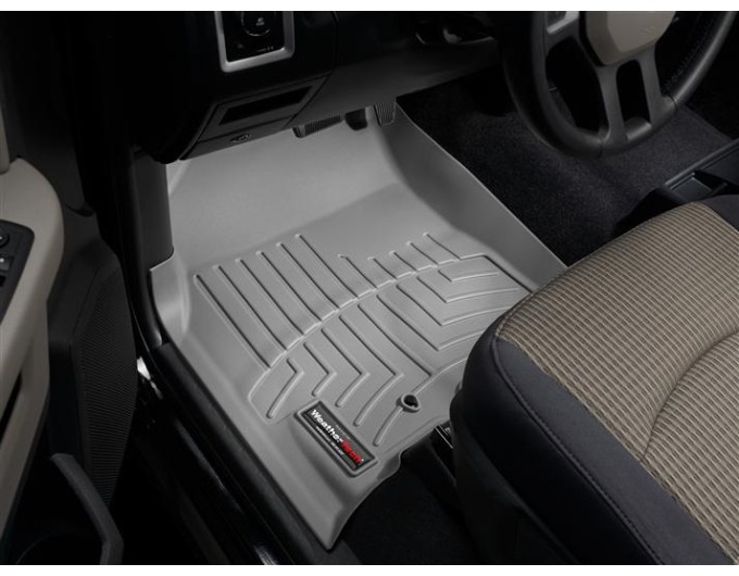 Коврики WeatherTech Grey для Dodge Ram (mkIV)(mega cab)(1 fixing hook)(with Full Lenght Console)(no PTO Kit)( 2009-2012, цена: 11 709 грн.