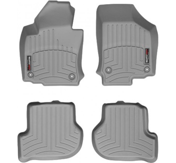 Коврики Weathertech Grey для Volkswagen Golf (mkV-mkVI) / Jetta (mkV) / Scirocco (mkIII); Skoda Octavia (mkII)(4 round fixings) 2003-2017, ціна: 9 948 грн.