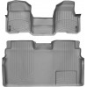 Коврики Weathertech Grey для Ford F-150 (double cab)(mkXI)(no 4x4 shifter)(1 row - 1pc.)(no console)(with air vents to 2 row)(2 fixing posts) 2010-2014, ціна: 14 718 грн.