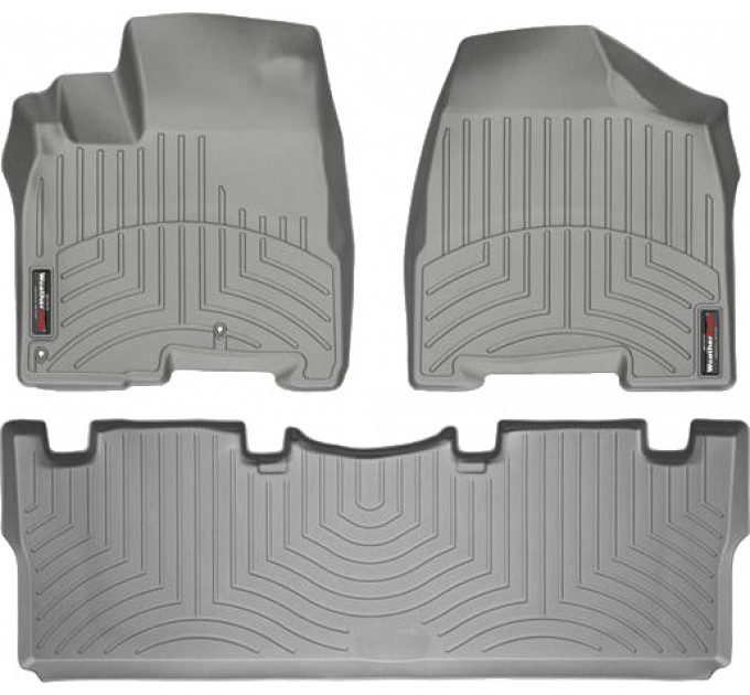 Коврики Weathertech Grey для Toyota Sienna (mkII)(1-2 row)(1 row 2pcs.) 2003-2009, ціна: 10 986 грн.
