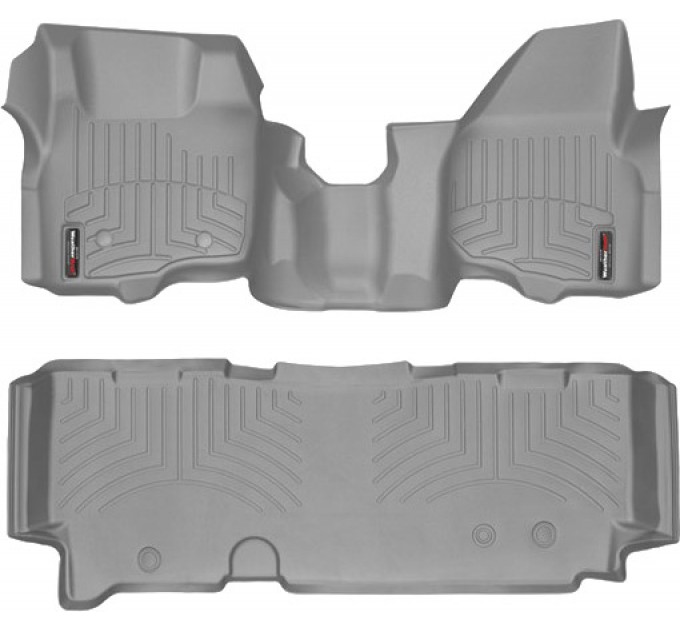 Коврики WeatherTech Grey для Ford Super Duty (mkIII)(extended cab)(no 4x4 shifter)(1 row - 1pc.)(no dead pedal) 2011-2012 automatic, цена: 14 302 грн.
