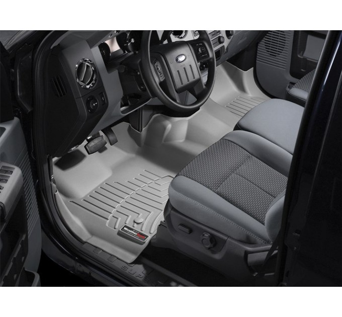 Коврики WeatherTech Grey для Ford Super Duty (mkIII)(extended cab)(no 4x4 shifter)(1 row - 1pc.)(no dead pedal) 2011-2012 automatic, цена: 14 302 грн.