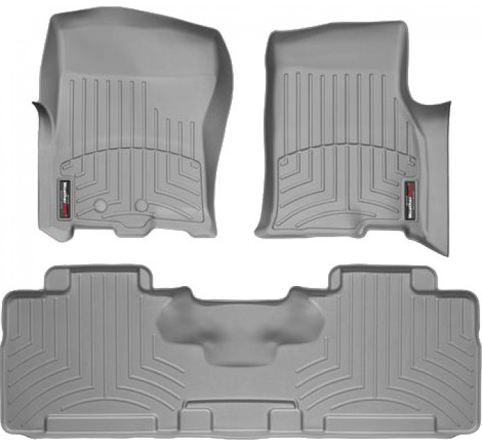 Коврики WeatherTech Grey для Ford Expedition / Expedition EL; Lincoln Navigator / Navigator L (mkIII)(1-2 row) 2011-2017, цена: 10 986 грн.