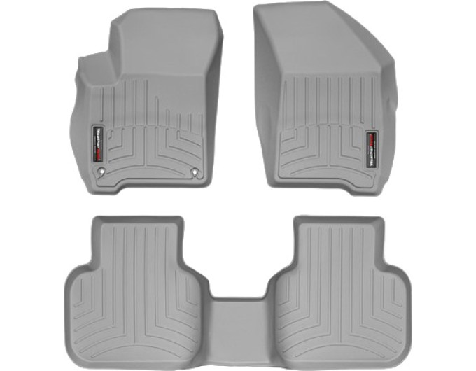 Коврики WeatherTech Grey для Fiat Freemont; Dodge Journey (mkI)(1-2 row)(2 fixing hooks) 2011-2020, цена: 11 709 грн.