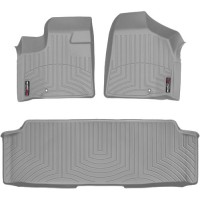 Коврики Weathertech Grey для Dodge Grand Caravan (mkV)(1-2 row)(with console)(2 row bench)(no Stow & Go or Swivel & Go seats) 2012→