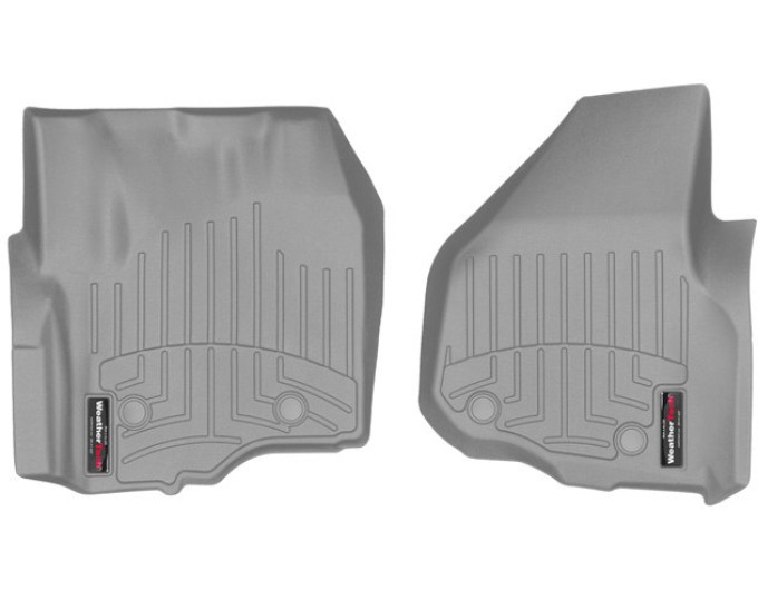 Коврики Weathertech Grey для Ford Super Duty (extended & double cab)(mkIII)(no 4x4 shifter)(raised dead pedal)(2 pcs.)(1 row) 2012-2016 automatic, ціна: 7 167 грн.