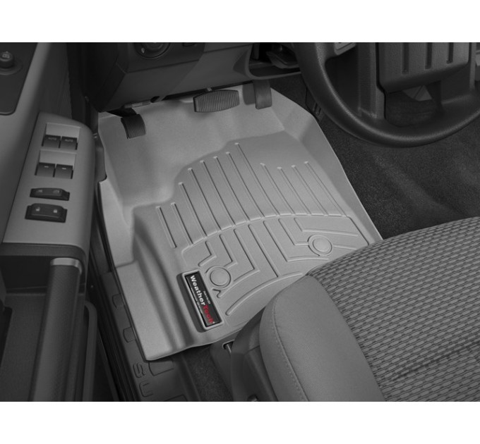 Коврики WeatherTech Grey для Ford Super Duty (mkIII)(extended & double cab)(no 4x4 shifter)(raised dead pedal)(2 pcs.)(1 row) 2012-2016 automatic, цена: 6 216 грн.