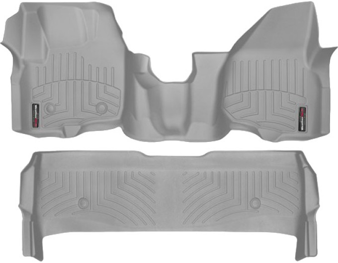 Коврики WeatherTech Grey для Ford Super Duty (mkIII)(double cab)(no 4x4 shifter)(1 row - 1pc.)(raised dead pedal) 2012-2016 automatic, цена: 15 243 грн.