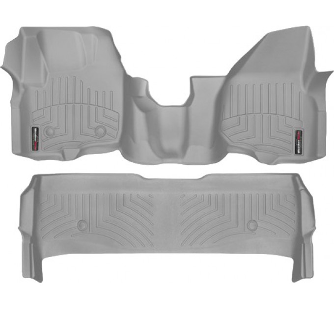 Коврики WeatherTech Grey для Ford Super Duty (mkIII)(double cab)(no 4x4 shifter)(1 row - 1pc.)(raised dead pedal) 2012-2016 automatic, цена: 14 302 грн.