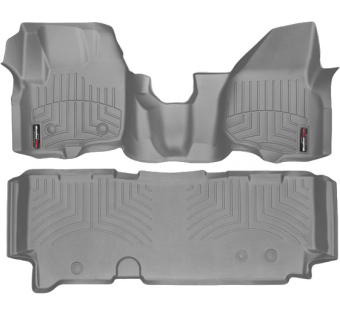 Коврики WeatherTech Grey для Ford Super Duty (mkIII)(extended cab)(no 4x4 shifter)(1 row - 1pc.)(raised dead pedal) 2012-2016 automatic, цена: 14 302 грн.