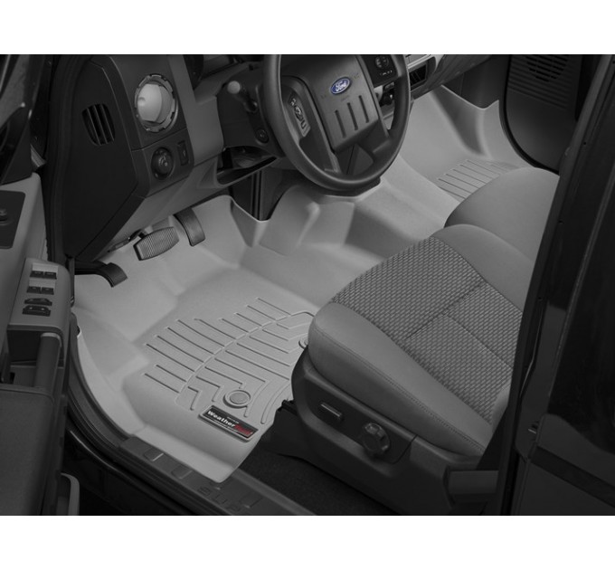 Коврики WeatherTech Grey для Ford Super Duty (mkIII)(extended cab)(no 4x4 shifter)(1 row - 1pc.)(raised dead pedal) 2012-2016 automatic, цена: 14 302 грн.
