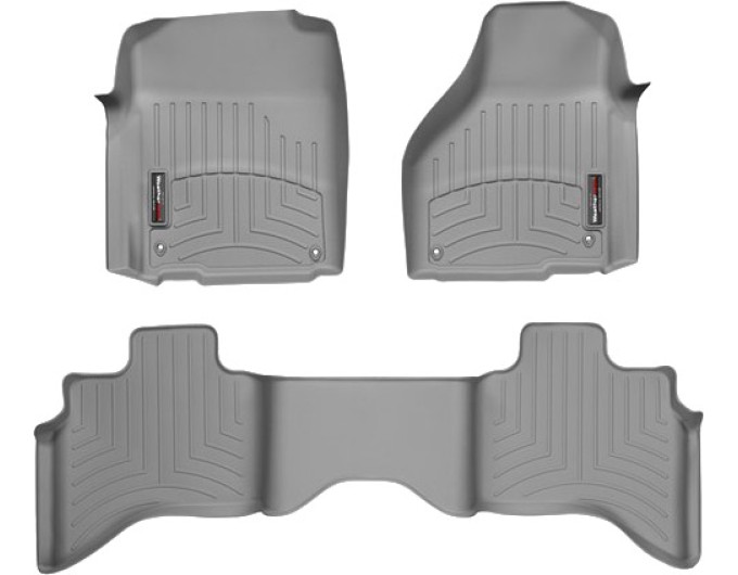 Коврики WeatherTech Grey для Dodge Ram (mkIV)(quad cab)(4 fixing hooks)(with Full Lenght Console) 2012-2018, цена: 13 915 грн.