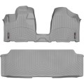 Коврики WeatherTech Grey для Dodge Grand Caravan (mkV)(1-2 row)(no console)(2 row bench)(no Stow & Go or Swivel & Go seats) 2012→, цена: 13 480 грн.