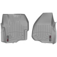 Коврики WeatherTech Grey для Ford Super Duty (mkIII)(extended & double cab)(with 4x4 shifter)(raised dead pedal)(1 row) 2012-2016 automatic
