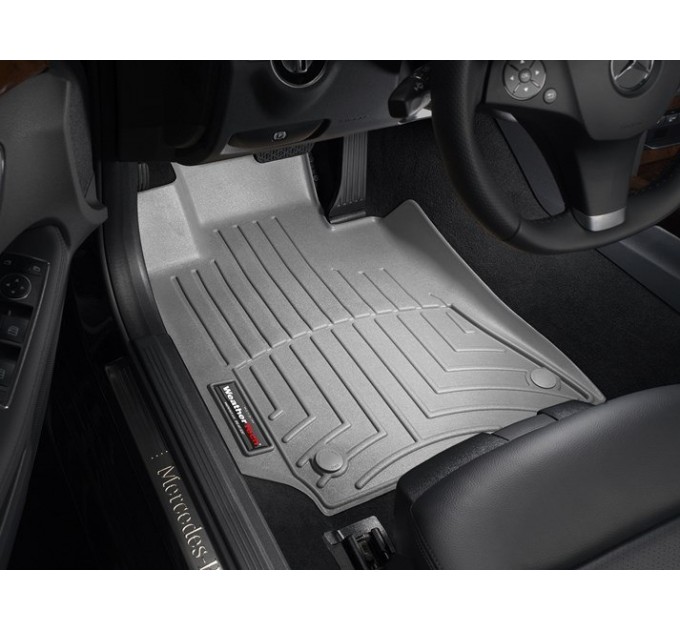 Коврики Weathertech Grey для Mercedes-Benz E-Class (sedan & wagon)(W212/S212) / CLS-Class (C218)(4 fixing posts)(1 row) 2013-2017, ціна: 6 216 грн.