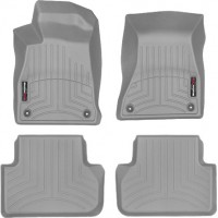 Коврики WeatherTech Grey для Audi A4/S4/RS4 (B9) / A5/S5/RS5 (mkII)(sportback)(no fixings on 2 row) 2016→