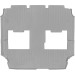 Коврики WeatherTech Grey для Chrysler Pacifica (mkII)(hybrid)(Touring & Limited Trim)(2-3 row) 2016→, цена: 6 847 грн.