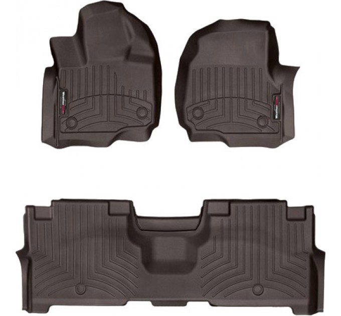 Коврики WeatherTech Choco для Ford Expedition / Expedition Max; Lincoln Navigator / Navigator L (mkIV)(1-2 row)(2 row bench seats) 2018-2020, цена: 10 986 грн.