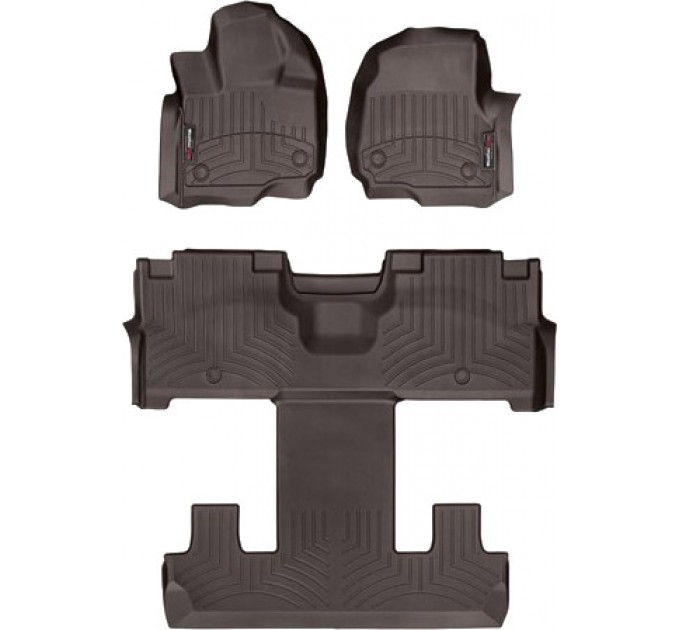 Коврики WeatherTech Choco для Ford Expedition (mkIV); Lincoln Navigator (mkIV)(2 row bucket seats without console)(1-2-3 row) 2018-2020, цена: 12 640 грн.