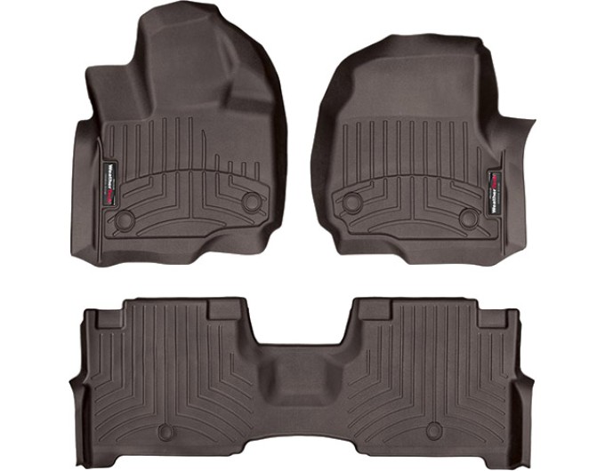 Коврики WeatherTech Choco для Lincoln Navigator / Navigator L (mkIV)(1-2 row)(2 row bucket with console) 2018-2020, цена: 11 709 грн.