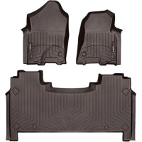 Коврики WeatherTech Choco для Dodge Ram (mkV)(crew cab)(1 row bucket seats)(with storage under 2 row) 2019→