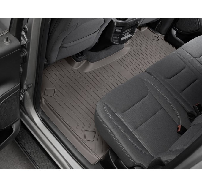 Коврики WeatherTech Black для Dodge Ram (mkV)(crew cab)(1 row bench seats)(no storage under 2 row) 2019→, цена: 14 718 грн.