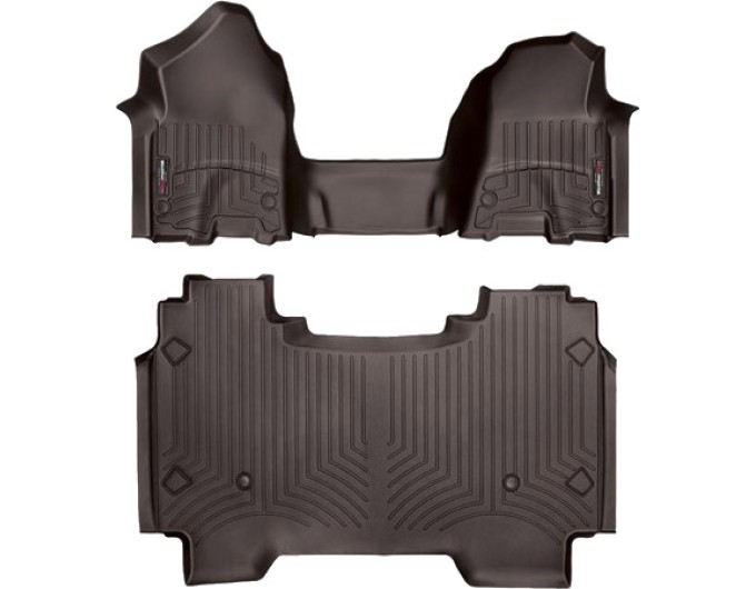 Коврики WeatherTech Black для Dodge Ram (mkV)(crew cab)(1 row bench seats)(no storage under 2 row) 2019→, цена: 15 686 грн.