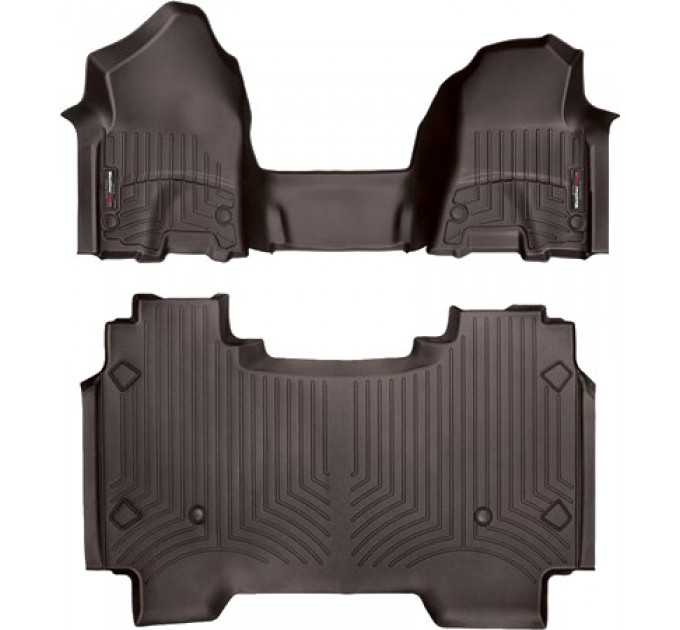 Коврики WeatherTech Black для Dodge Ram (mkV)(crew cab)(1 row bench seats)(no storage under 2 row) 2019→, цена: 14 718 грн.