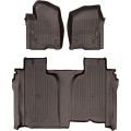 Коврики WeatherTech Choco для Chevrolet Silverado (mkIV); GMC Sierra (mkV)(crew cab)(1 row bucket)(no storage under 2 row) 2019→, цена: 13 915 грн.