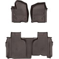 Коврики WeatherTech Choco для Chevrolet Silverado (mkIV); GMC Sierra (mkV)(double cab)(1 row bucket)(no storage under 2 row) 2019→, цена: 13 915 грн.