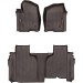 Коврики WeatherTech Choco для Chevrolet Silverado (mkIV); GMC Sierra (mkV)(double cab)(1 row bucket)(no storage under 2 row) 2019→, цена: 13 915 грн.