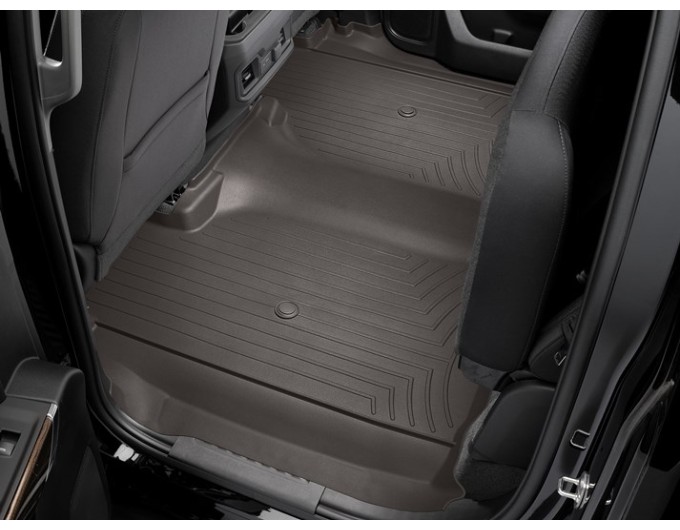 Коврики WeatherTech Choco для Chevrolet Silverado (mkIV); GMC Sierra (mkV)(crew cab)(1 row bench)(no storage under 2 row) 2019→, цена: 15 686 грн.