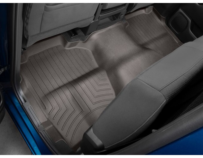 Коврики WeatherTech Choco для Chevrolet Silverado (mkIV); GMC Sierra (mkV)(double cab)(1 row bench)(no storage under 2 row) 2019→, цена: 15 686 грн.