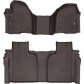 Коврики WeatherTech Choco для Chevrolet Silverado (mkIV); GMC Sierra (mkV)(crew cab)(1 row bench)(with storage under 2 row) 2019→, цена: 15 686 грн.