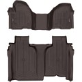 Коврики WeatherTech Choco для Chevrolet Silverado (mkIV); GMC Sierra (mkV)(crew cab)(1 row bench)(no storage under 2 row) 2019→, цена: 15 686 грн.