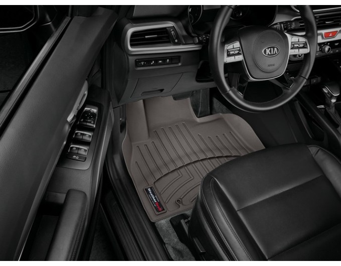 Коврики WeatherTech Choco для Kia Telluride (mkI)(1 row) 2020→, цена: 6 625 грн.